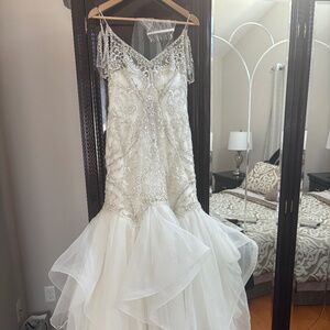 Maggie sottero  Brinkley wedding dress size 12 altered